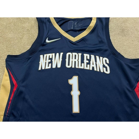 Nike Zion Williamson #1 New Orleans Pelicans Swingman Icon NBA Jersey Size XL - Picture 3 of 8